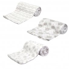 FBP10-W: White Printed Supersoft Roll Wrap